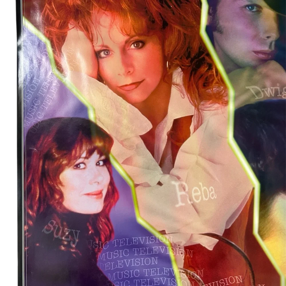 Vintage 1994 CMT Country Music Television Poster
